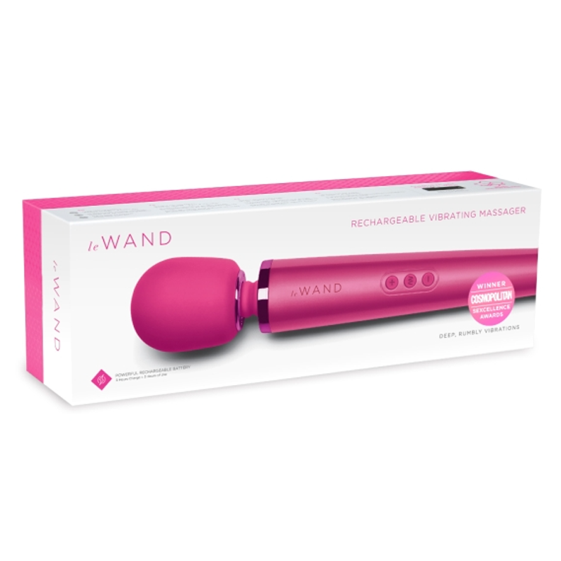 Rechargeable Vibrating Massager - Magenta LE Wand