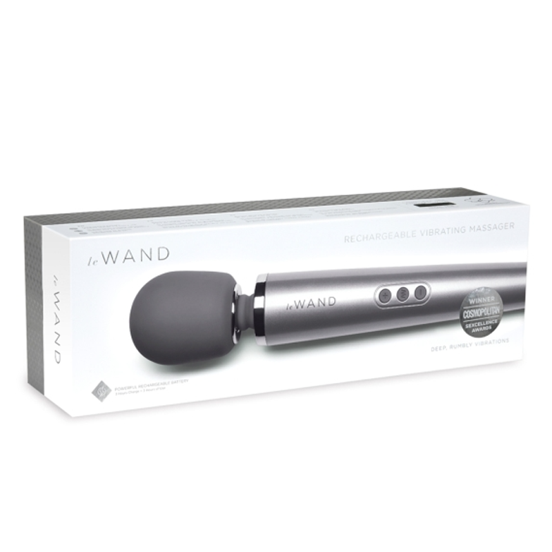 Rechargeable Vibrating Massager - Gray LE Wand