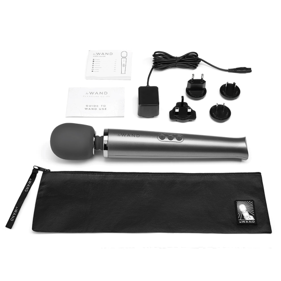 Rechargeable Vibrating Massager - Gray LE Wand